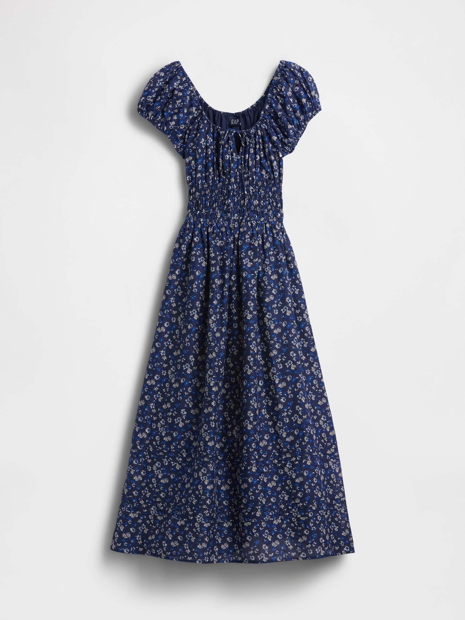 Voile Smocked Waist Maxi Dress
