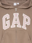 オーバーサイズ GAPロゴ フレンチテリー ジップアップパーカー-1