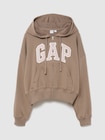 オーバーサイズ GAPロゴ フレンチテリー ジップアップパーカー-0