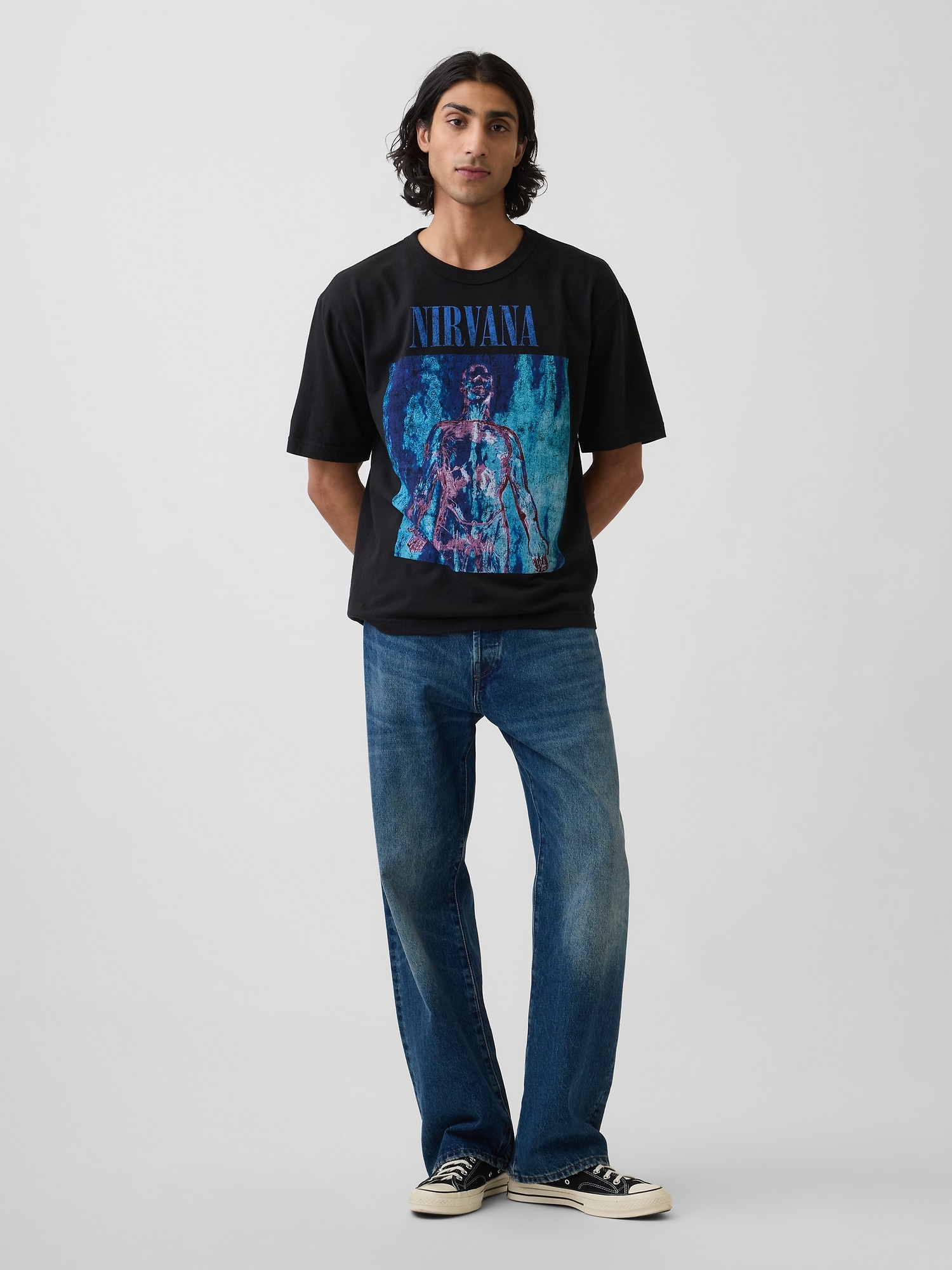 Nirvana Heavyweight Crop Graphic T-Shirt