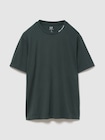 ヘビーウェイト GAPロゴ リラックスフィット クロップドTシャツ-0