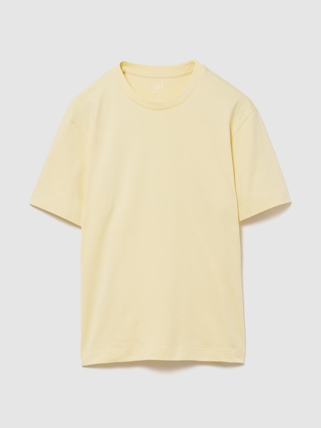 ヘビーウェイト GAPロゴ リラックスフィット クロップドTシャツ-0