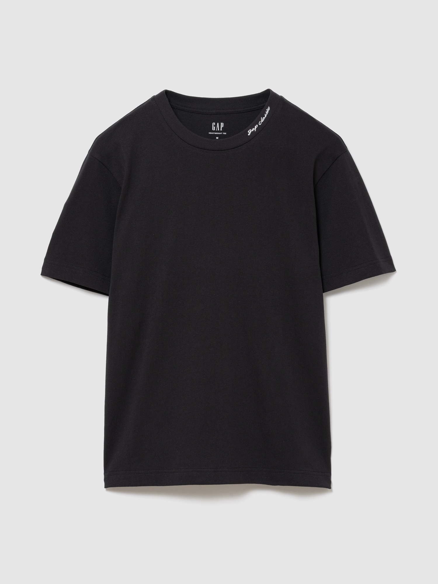 ヘビーウェイト GAPロゴ リラックスフィット クロップドTシャツ-0