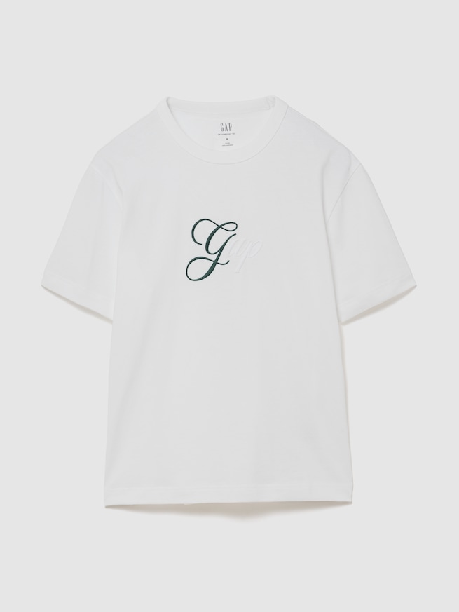 ヘビーウェイト トーンミックス GAPロゴTシャツ-0