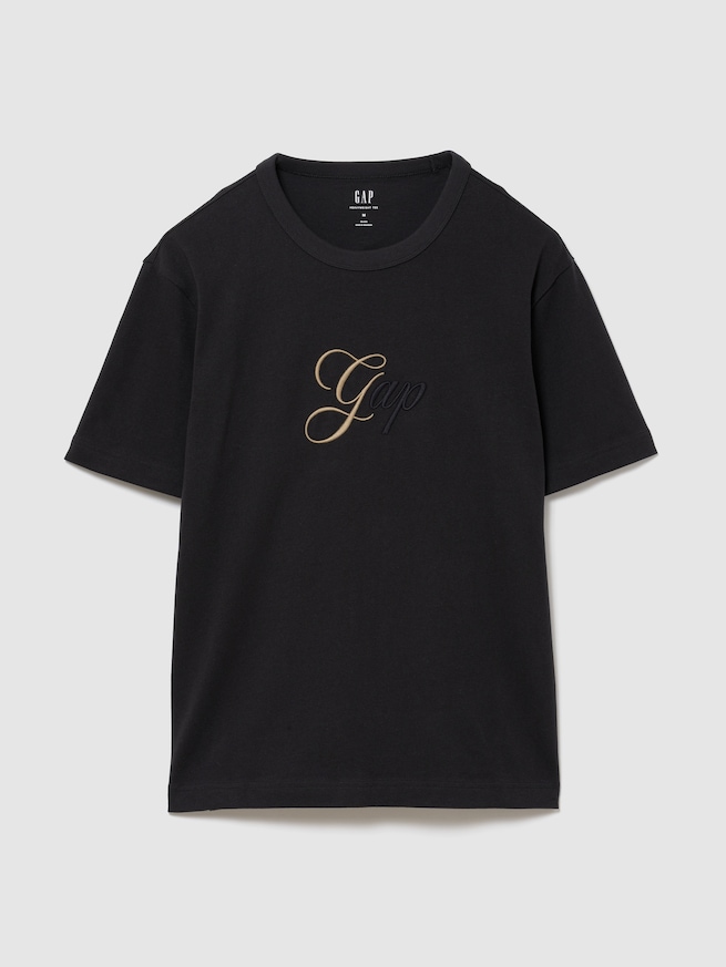 ヘビーウェイト トーンミックス GAPロゴTシャツ-0