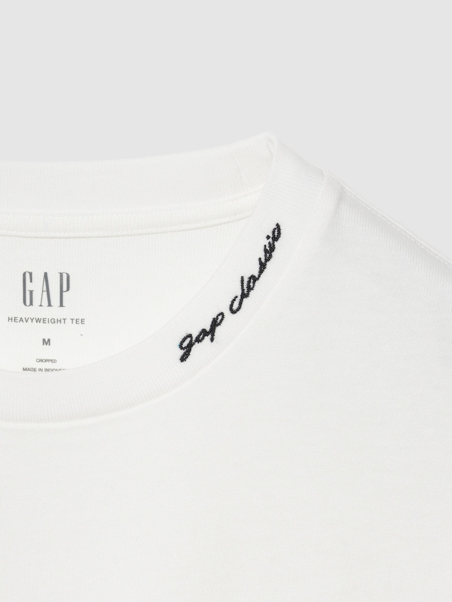 ヘビーウェイト GAPロゴ リラックスフィット クロップドTシャツ-1