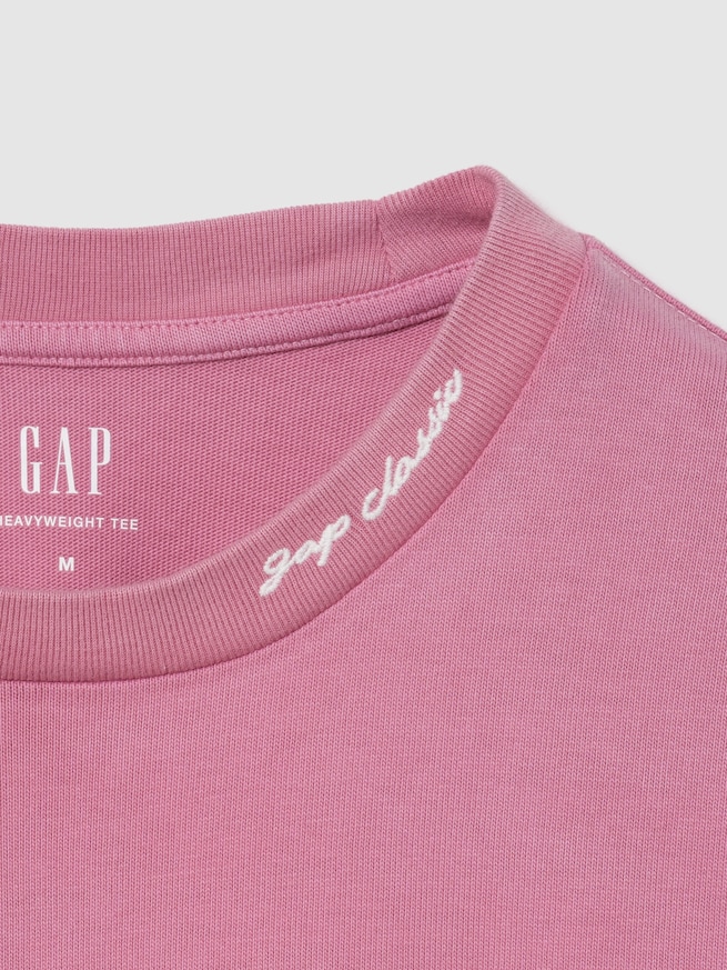 ヘビーウェイト GAPロゴ リラックスフィット クロップドTシャツ-1