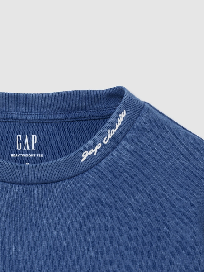 ヘビーウェイト GAPロゴ リラックスフィット クロップドTシャツ-1