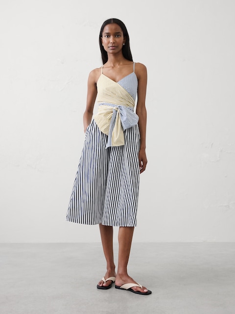 Strappy Wrapped Midi Dress