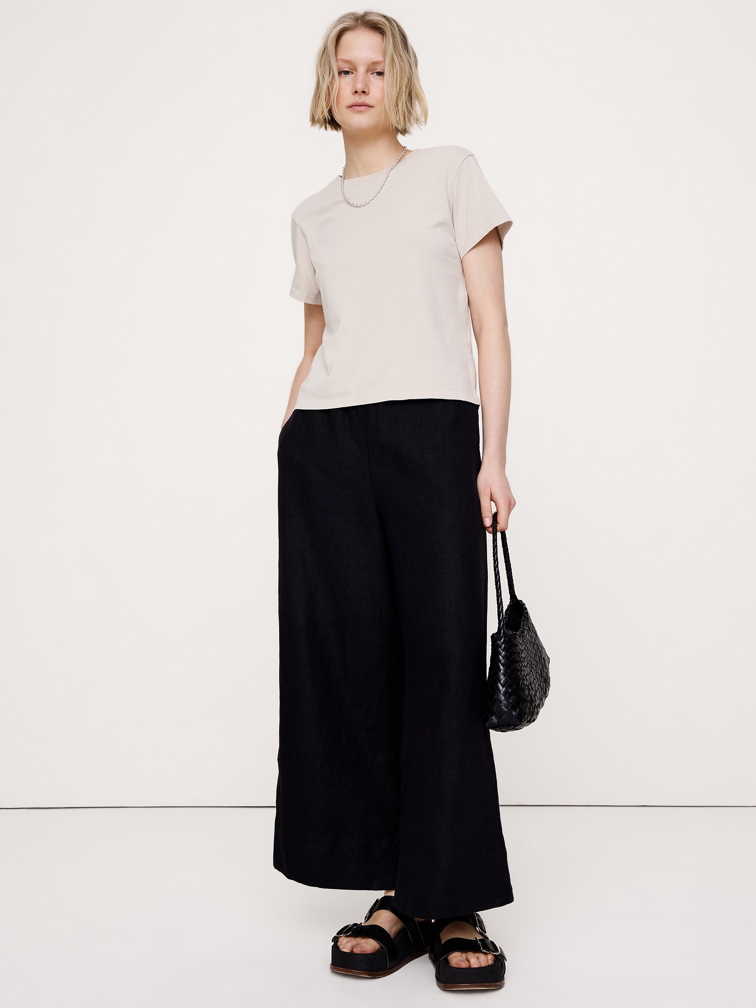 T-SHIRT RAS DU COU EN COTON RÉTRO