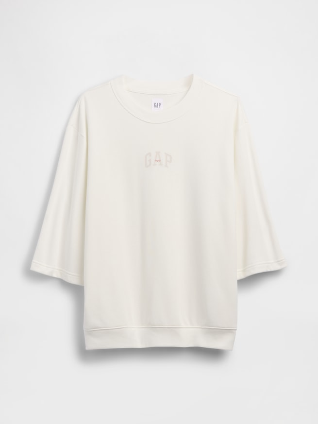 オーバーサイズ GAPロゴ フレンチテリーTシャツ-4