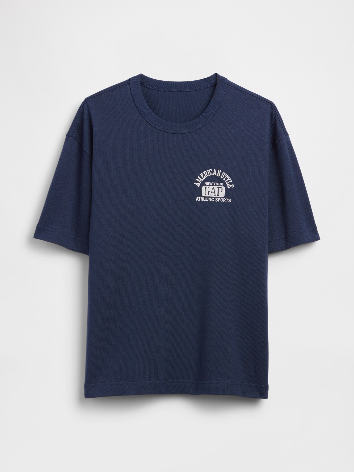 ヘビーウェイト GAPロゴ リラックスフィット クロップドTシャツ-4