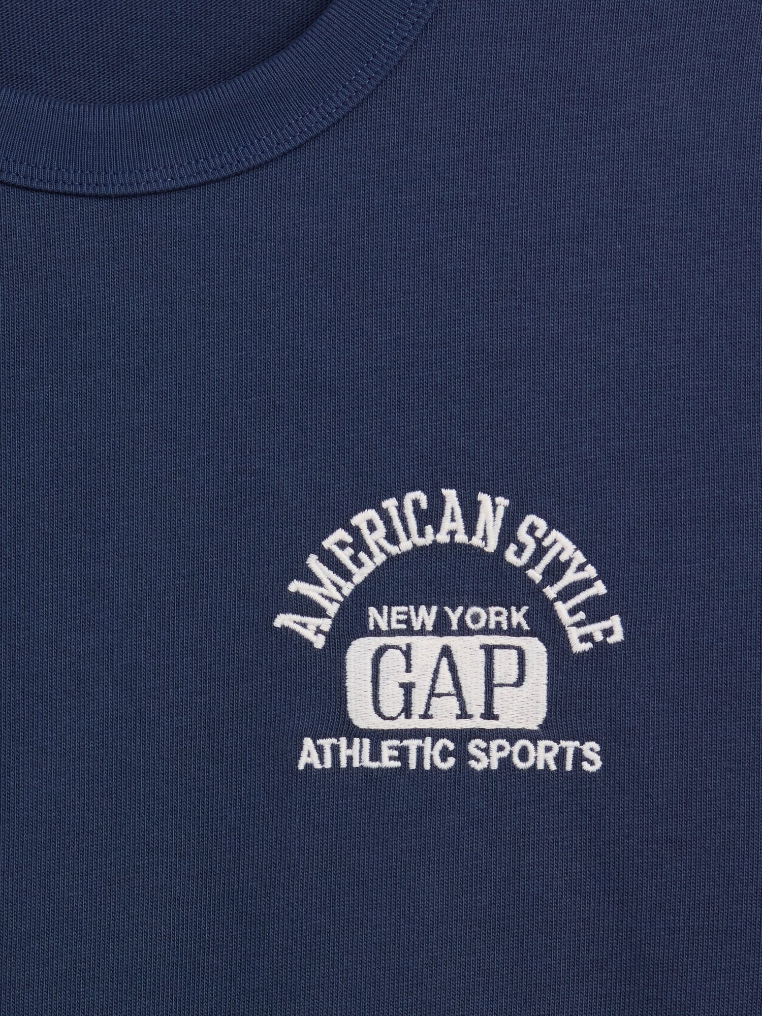 ヘビーウェイト GAPロゴ リラックスフィット クロップドTシャツ-3