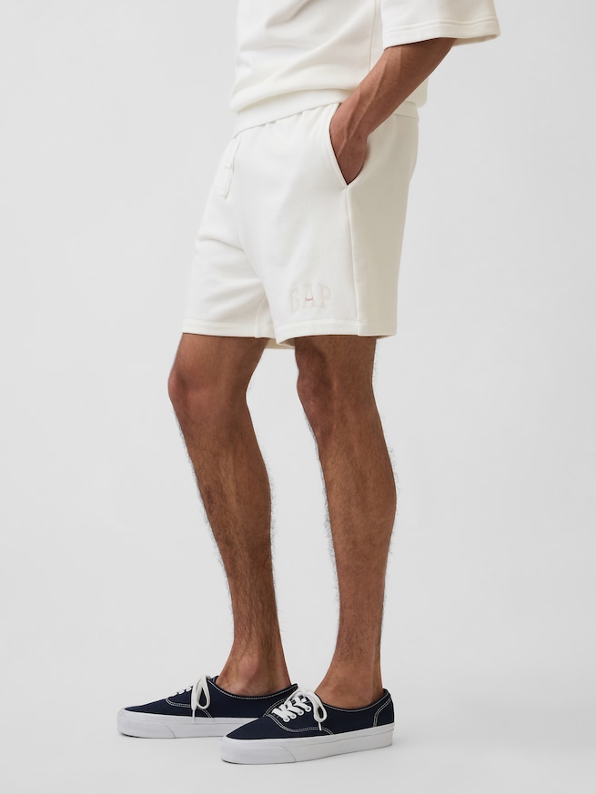 リラックスフィット GAPロゴ フレンチテリー ショートパンツ-2