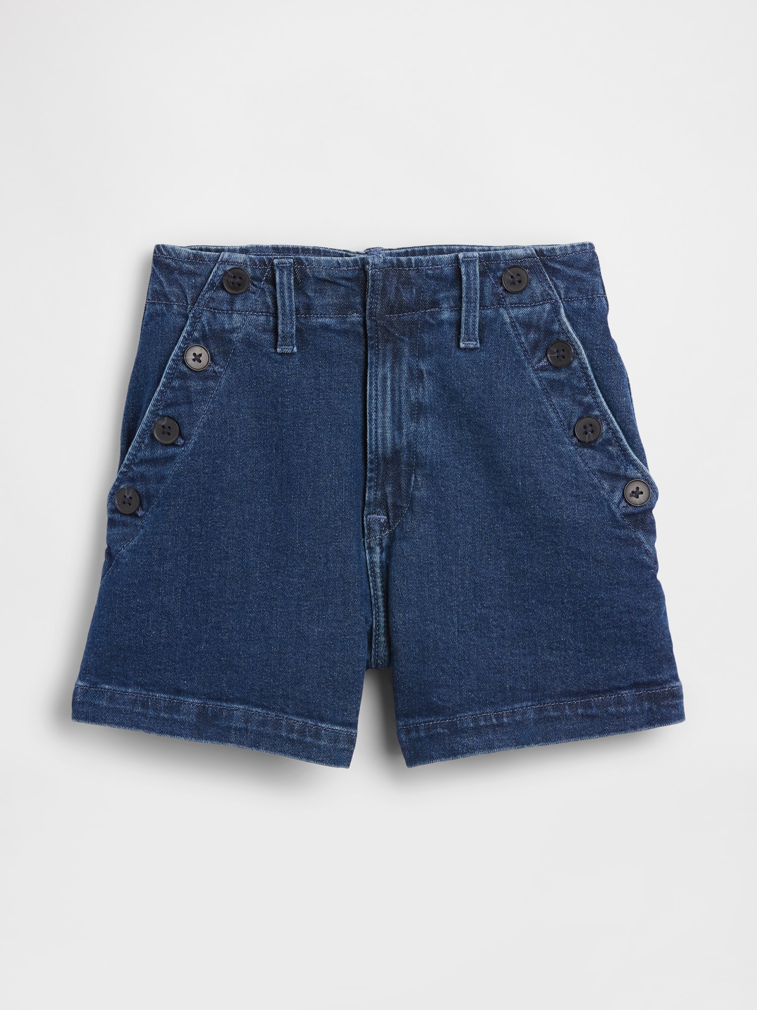 3.5" High Rise Sailor Denim Shorts