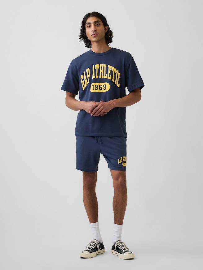 リラックスフィット フレンチテリー グラフィックTシャツ-1