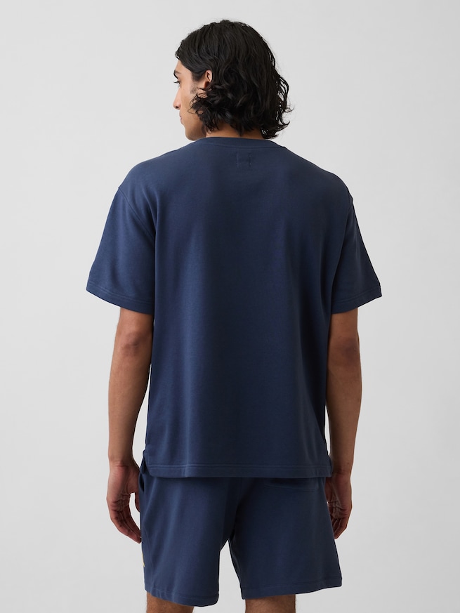 リラックスフィット フレンチテリー グラフィックTシャツ-2