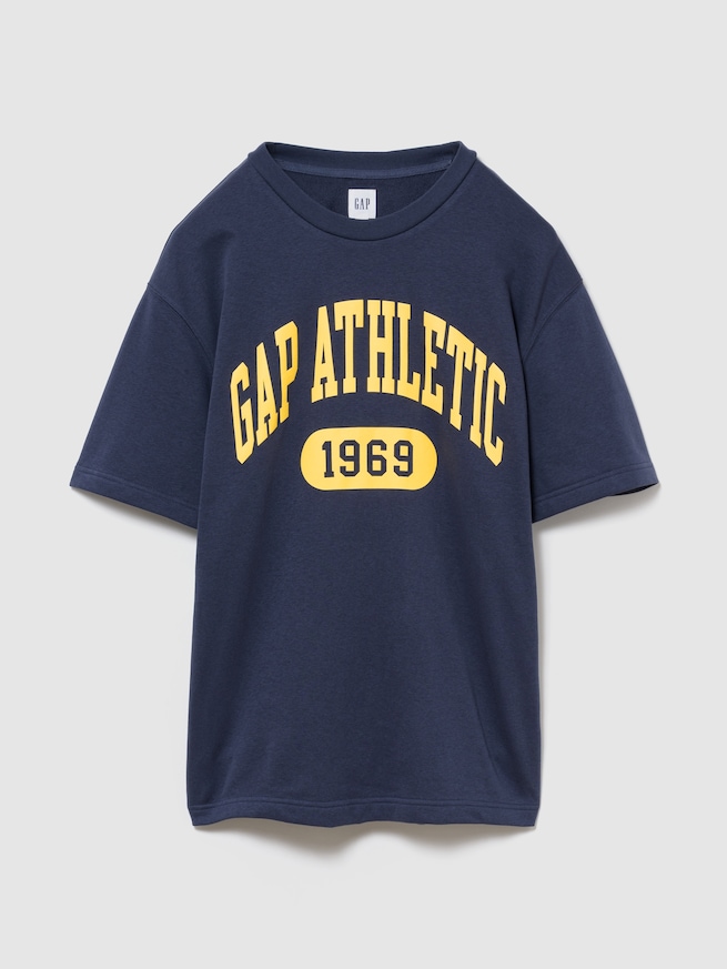 リラックスフィット フレンチテリー グラフィックTシャツ-4