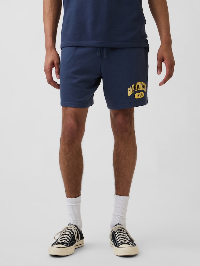 リラックスフィット フレンチテリー グラフィックショートパンツ-1