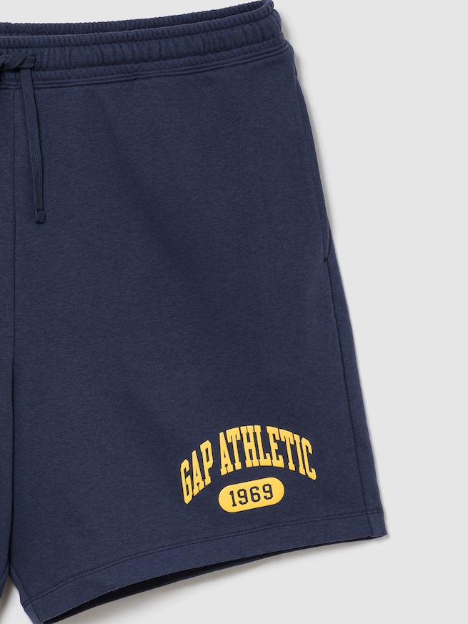 リラックスフィット フレンチテリー グラフィックショートパンツ-4