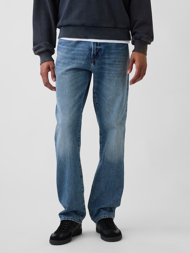 リラックスフィット ストレートデニム-4