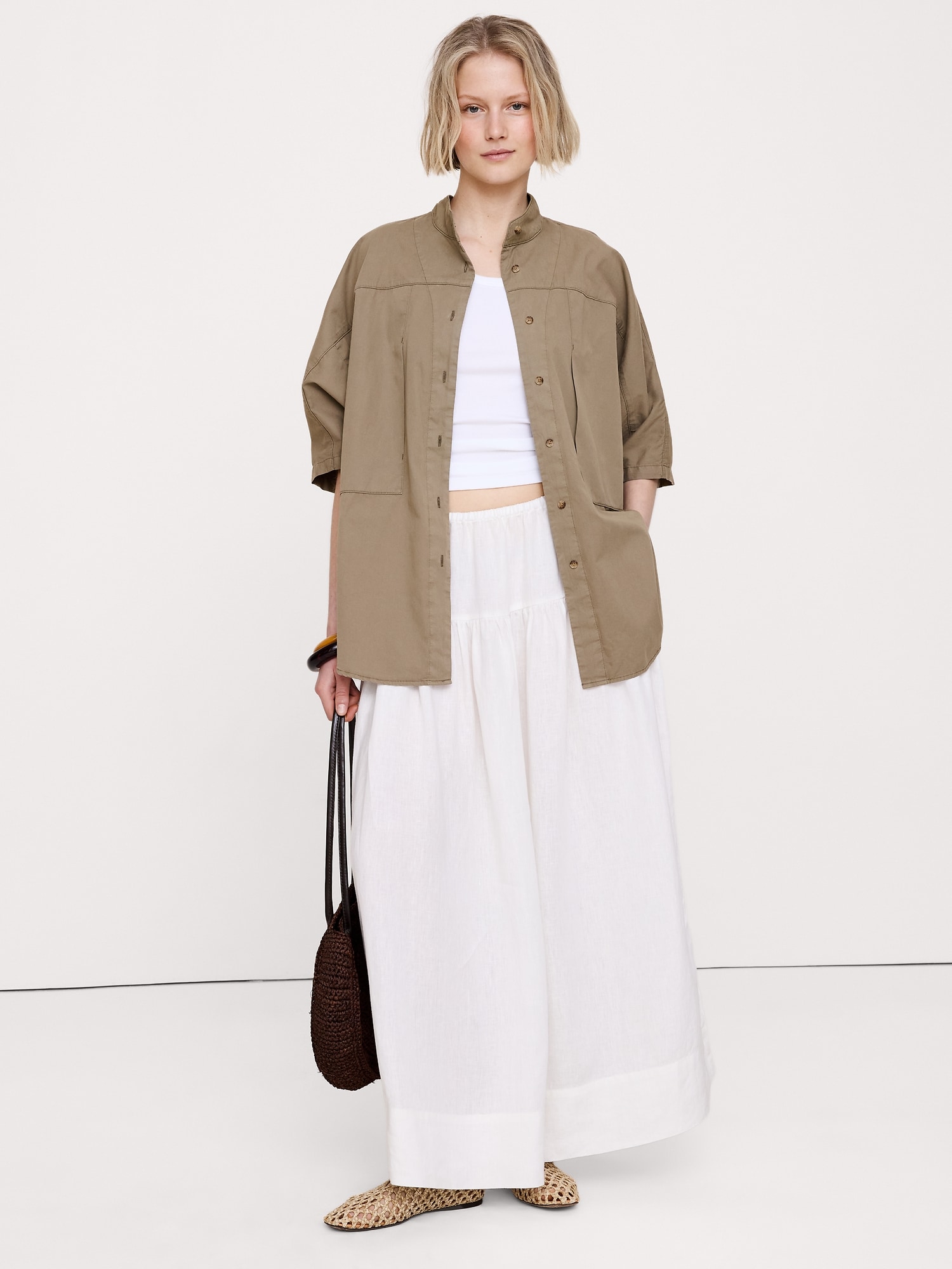 Cotton Twill Utility Tunic
