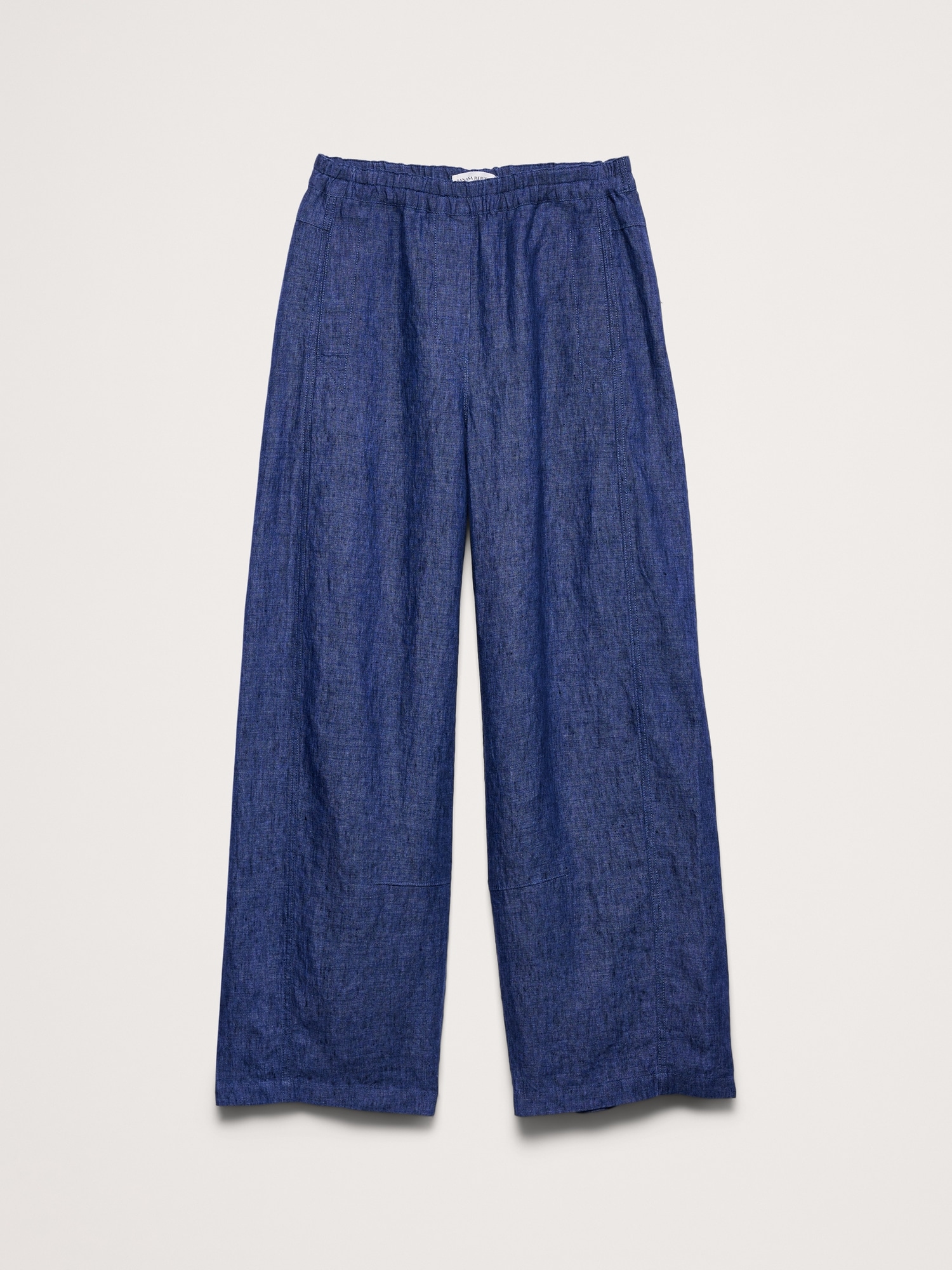 Mid-Rise Relaxed Painter Pull-On Pant Linen