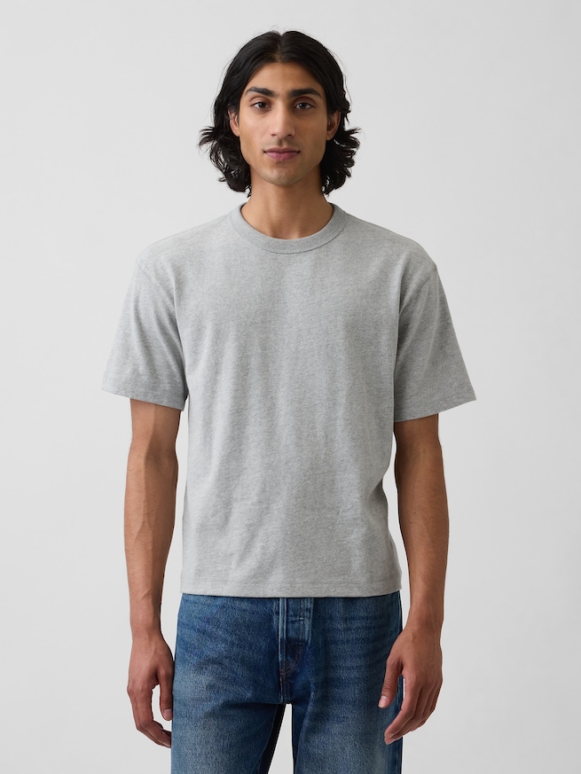 ヘビーウェイト クロップドTシャツ-0