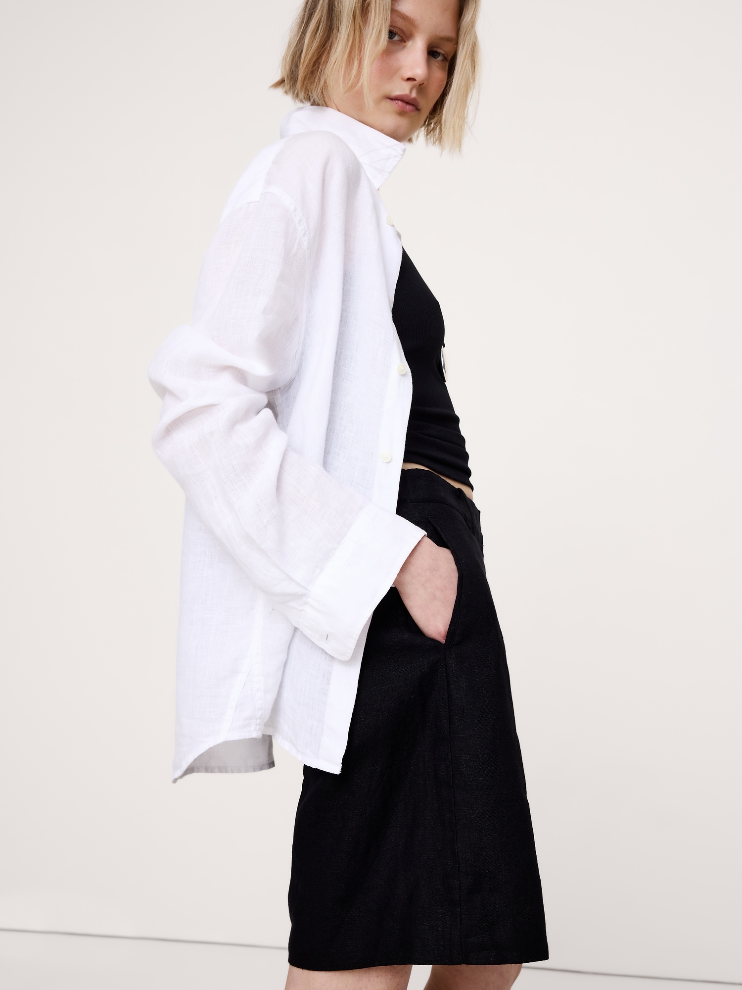 The Everyday Bermuda Short Linen