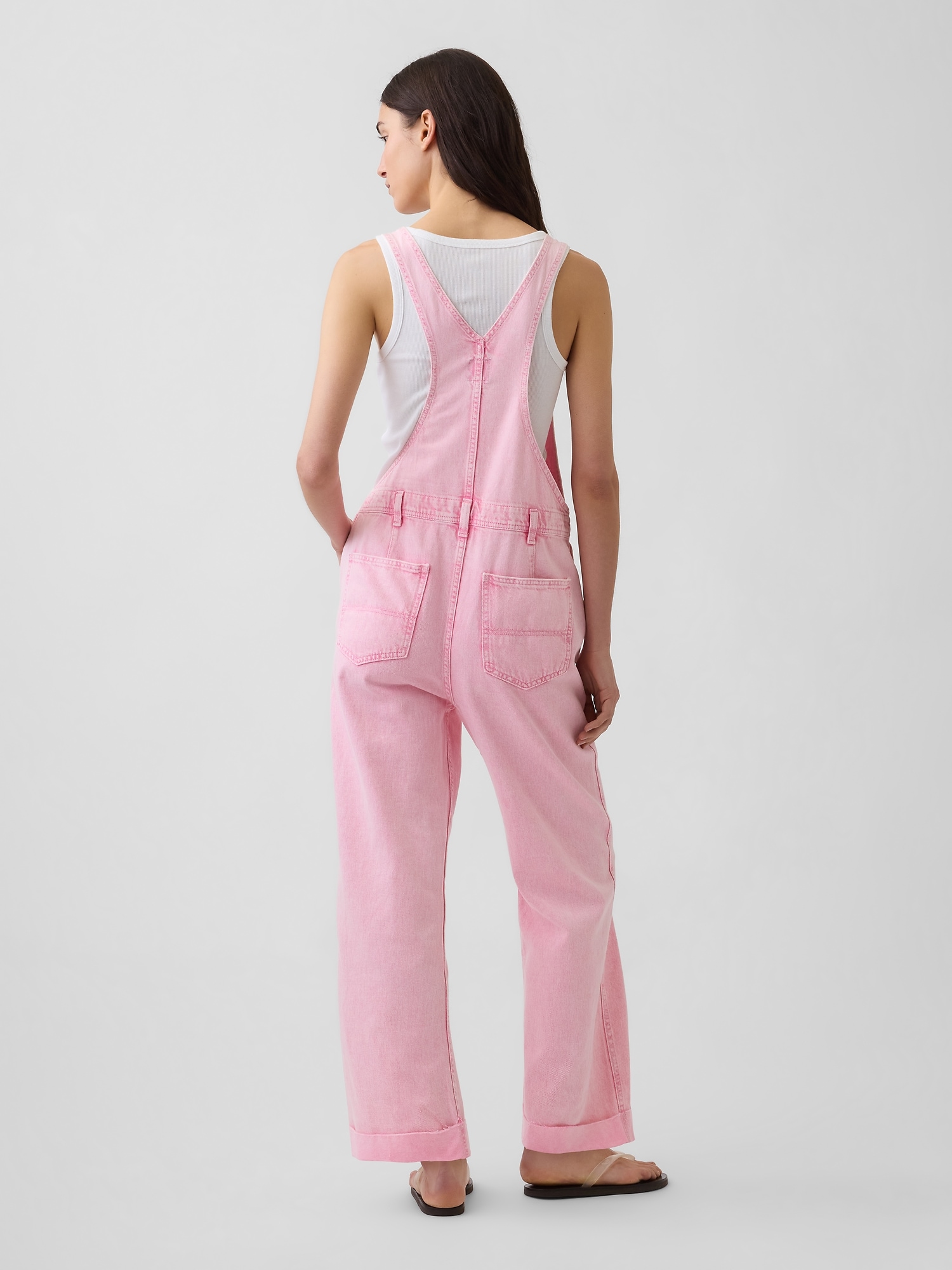Relaxed Denim Overalls