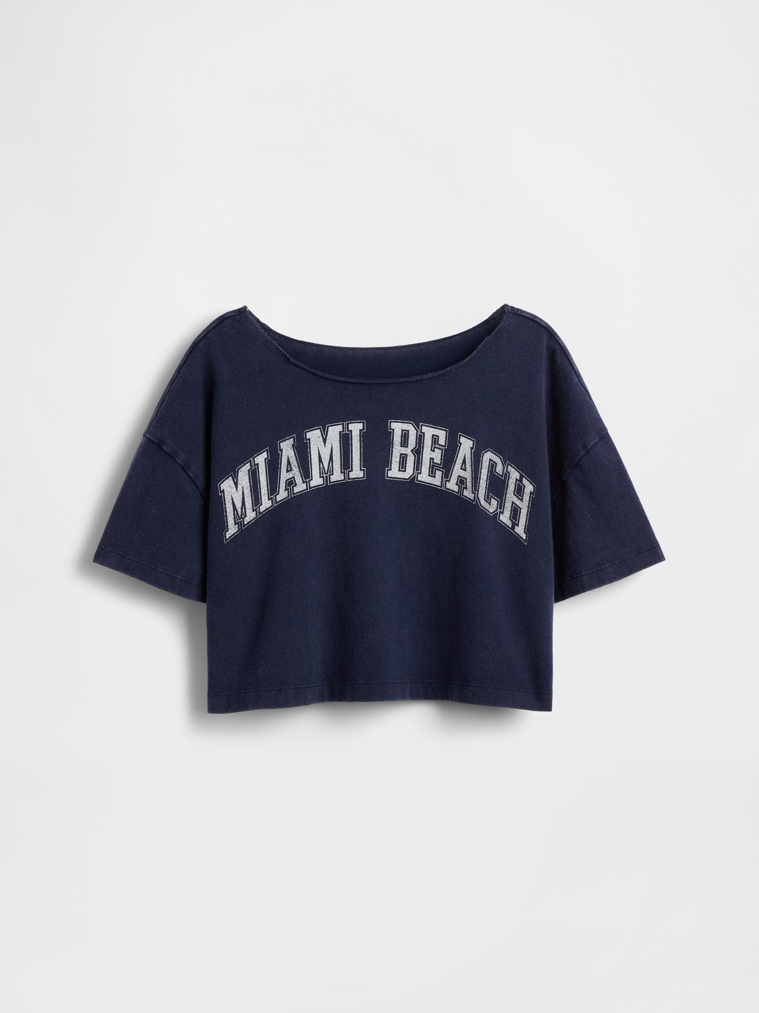 オーバーサイズ ワイドネック Tシャツ (キッズ)-1