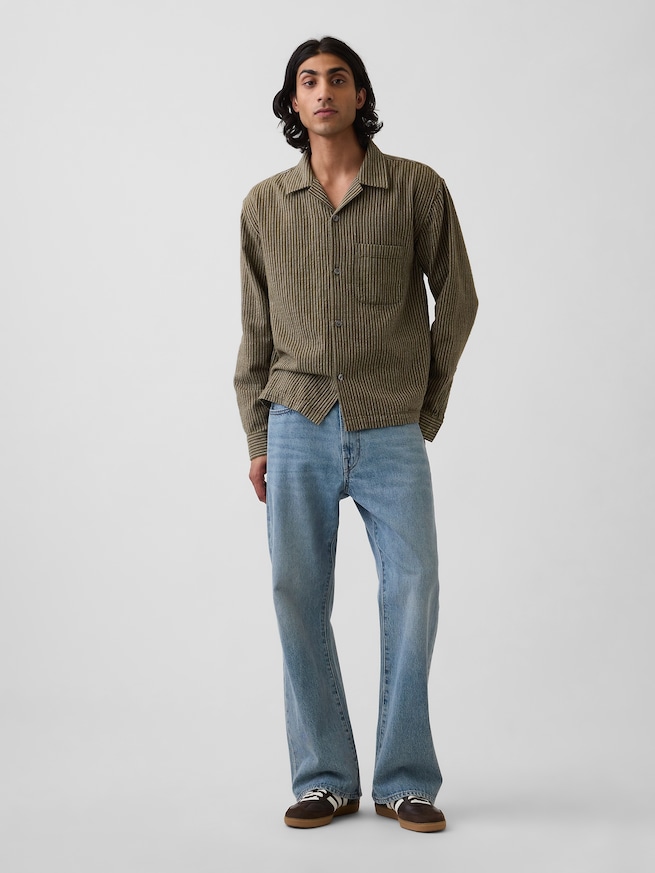 ルーズフィット ブーツカットデニム-0