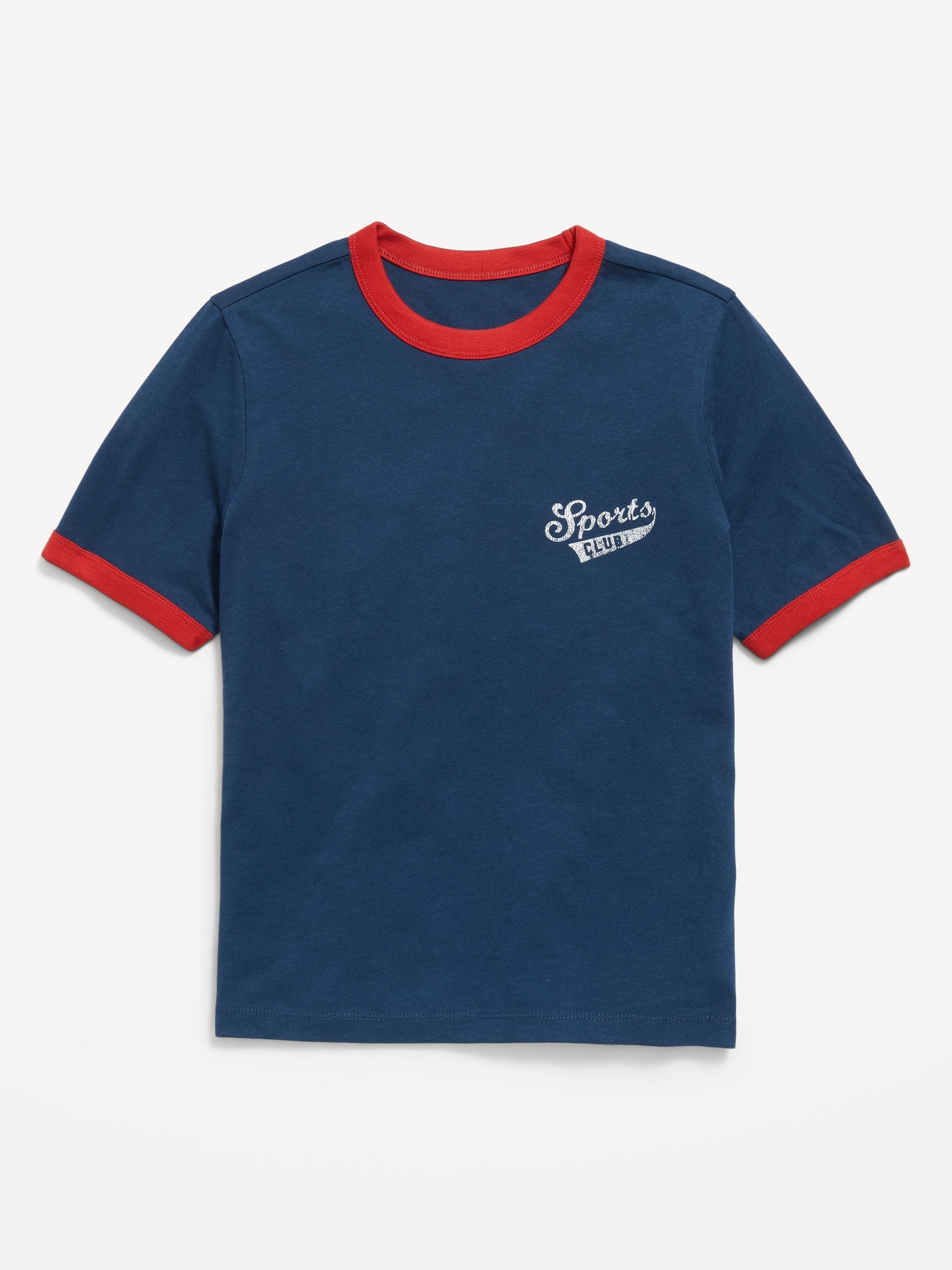 Softest Short-Sleeve Graphic Ringer T-Shirt for Boys