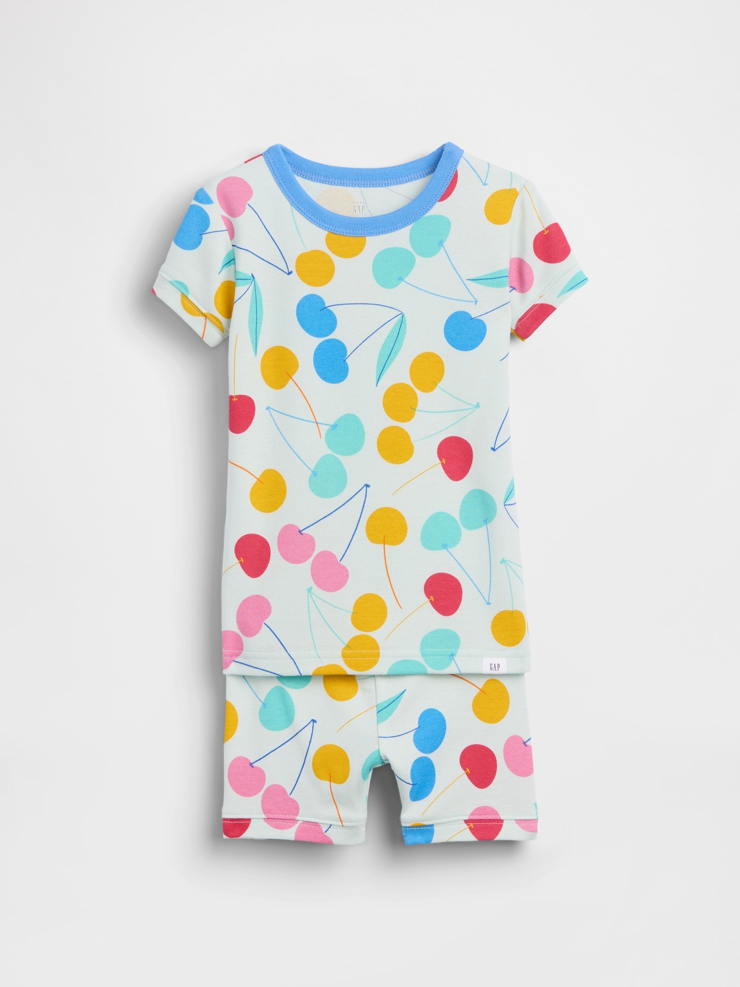 Baby & Toddler Organic Brushed Cotton Cherry PJ Short Set