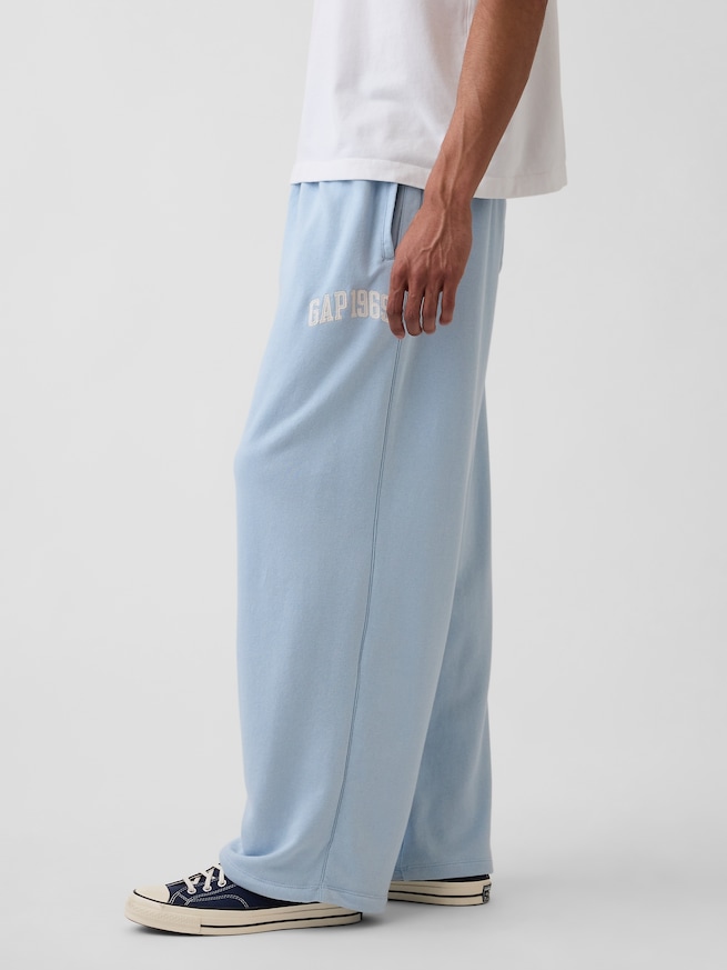 フレンチテリー バギー GAP1969ロゴ スウェットパンツ-2