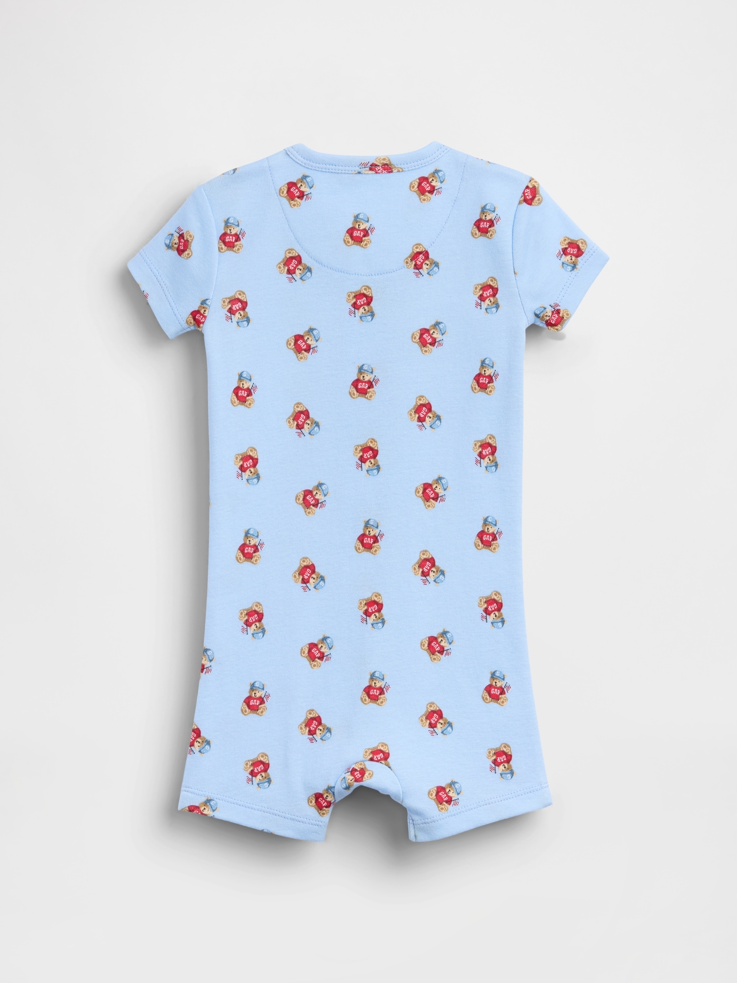 Une-pièce short court en coton biologique Premiers essentiels pour Bébé
