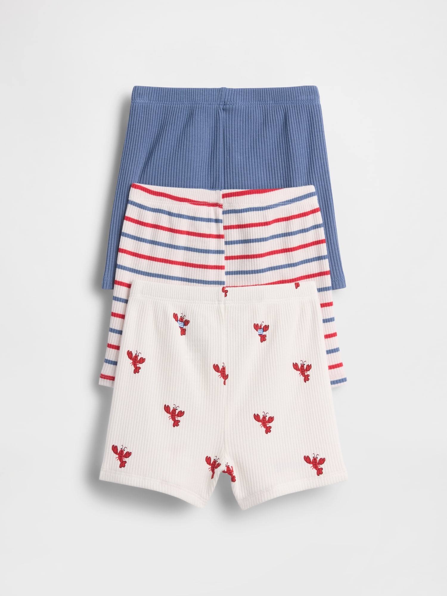 Baby First Favorites TinyRib Stripe Pull-On Shorts