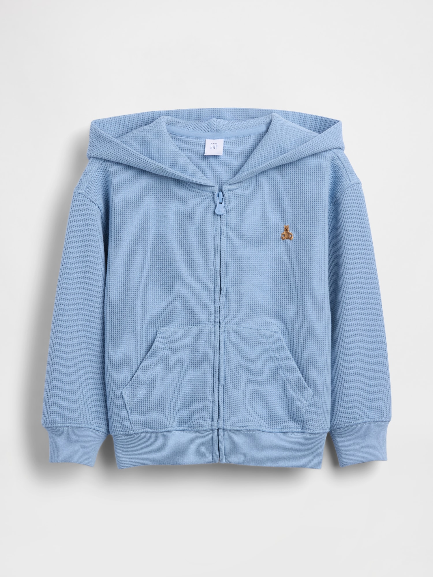 Veste à capuchon en tricot gaufré pour Bébé et Tout-petit