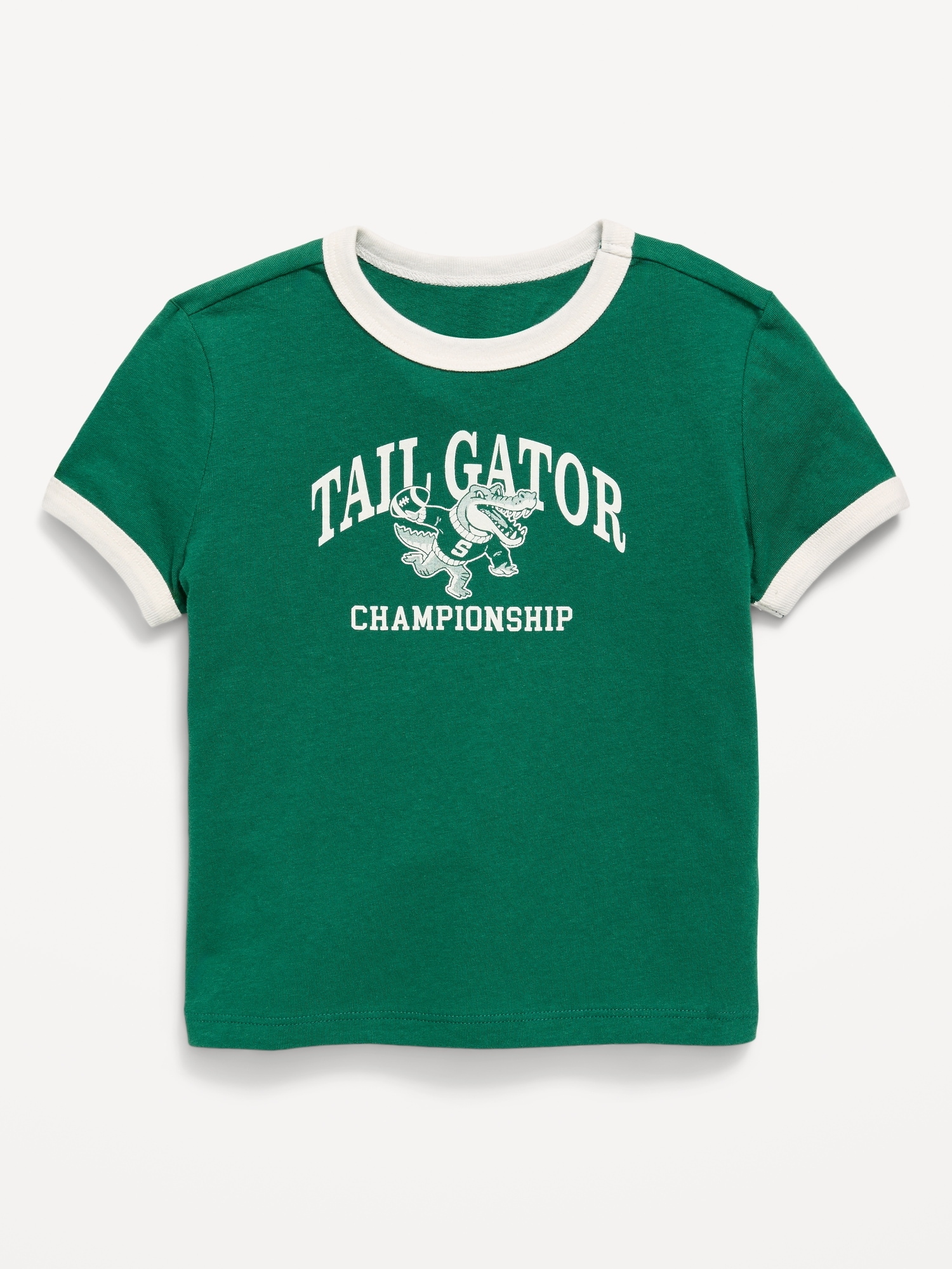 Short-Sleeve Unisex Ringer Graphic T-Shirt for Toddler
