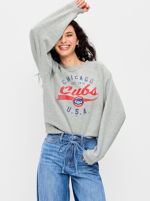 Chicago Cubs Raglan Sweatshirt for Women