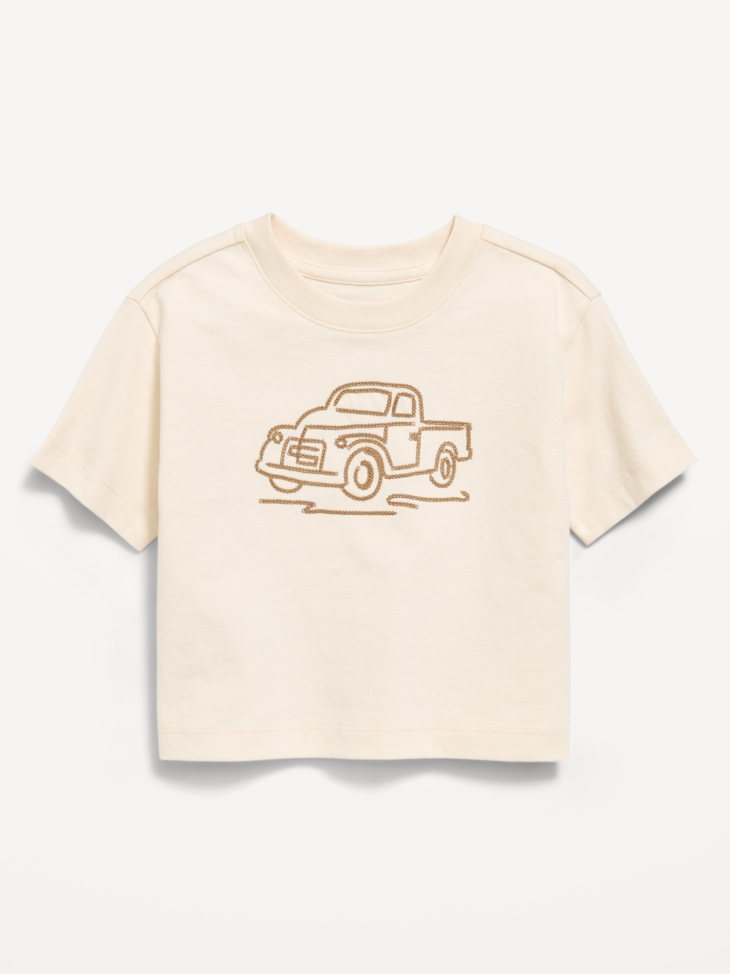 Oversized Short-Sleeve Boxy Graphic T-Shirt for Toddler Boys