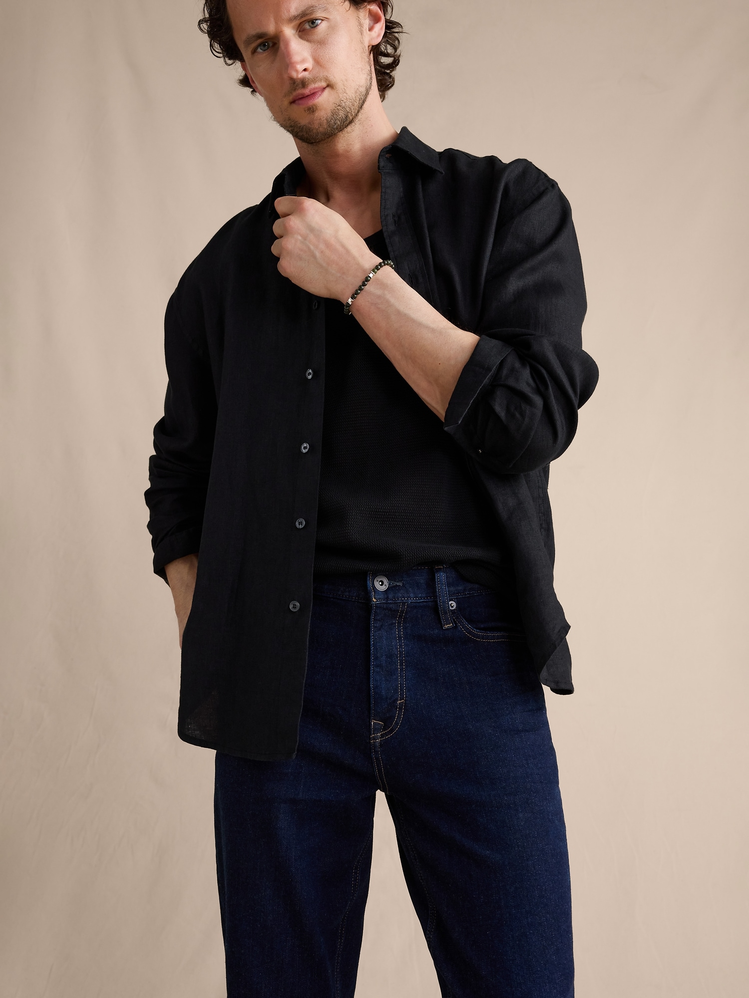 ストレート リュクス トラベラージーンズ-3