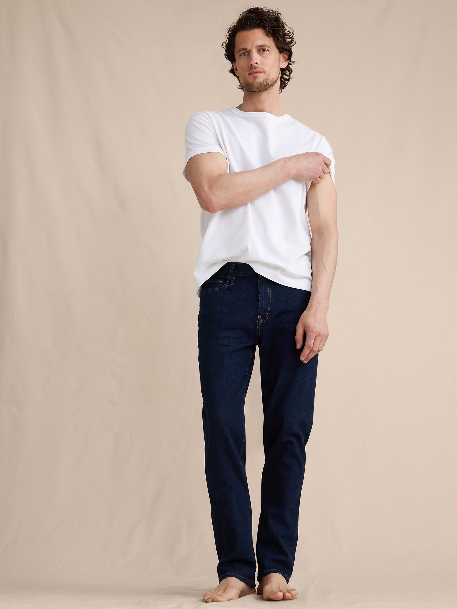 ストレート リュクス トラベラージーンズ-5