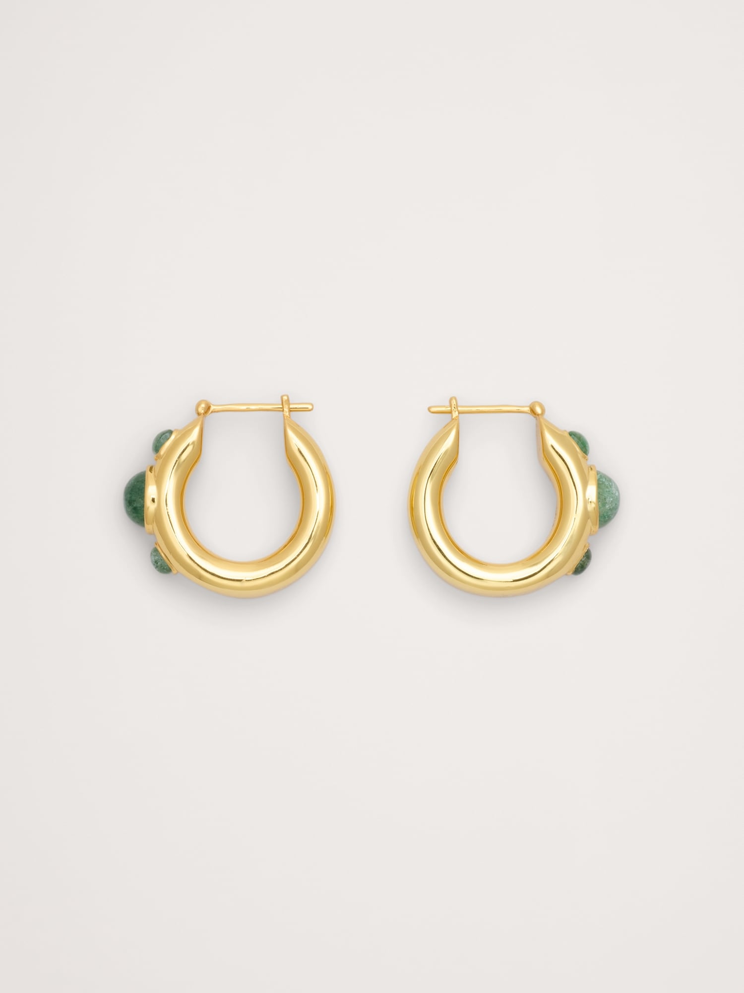Stone Studded Hoops
