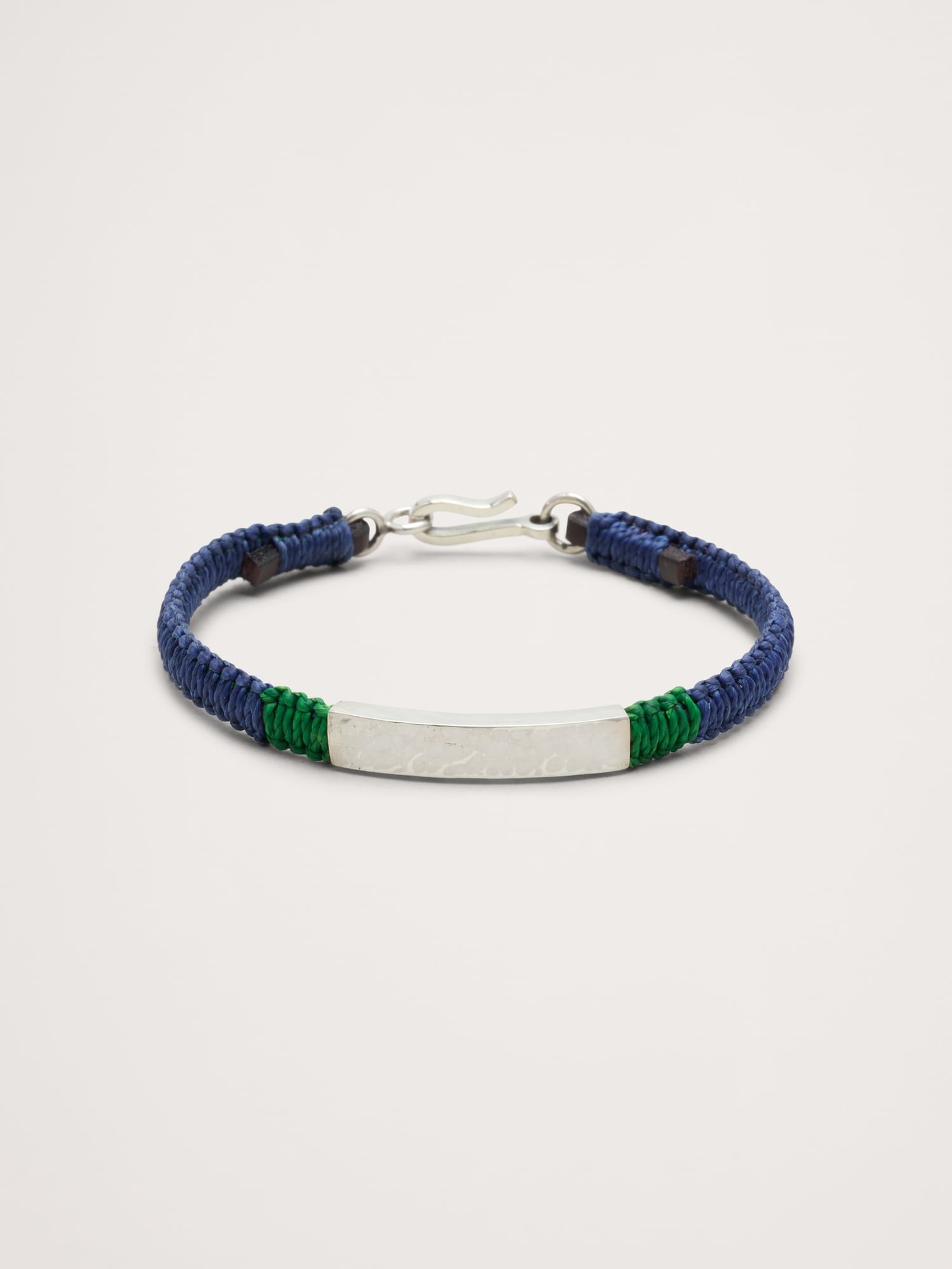 Macrame Hammered ID Bracelet By Caputo & Co