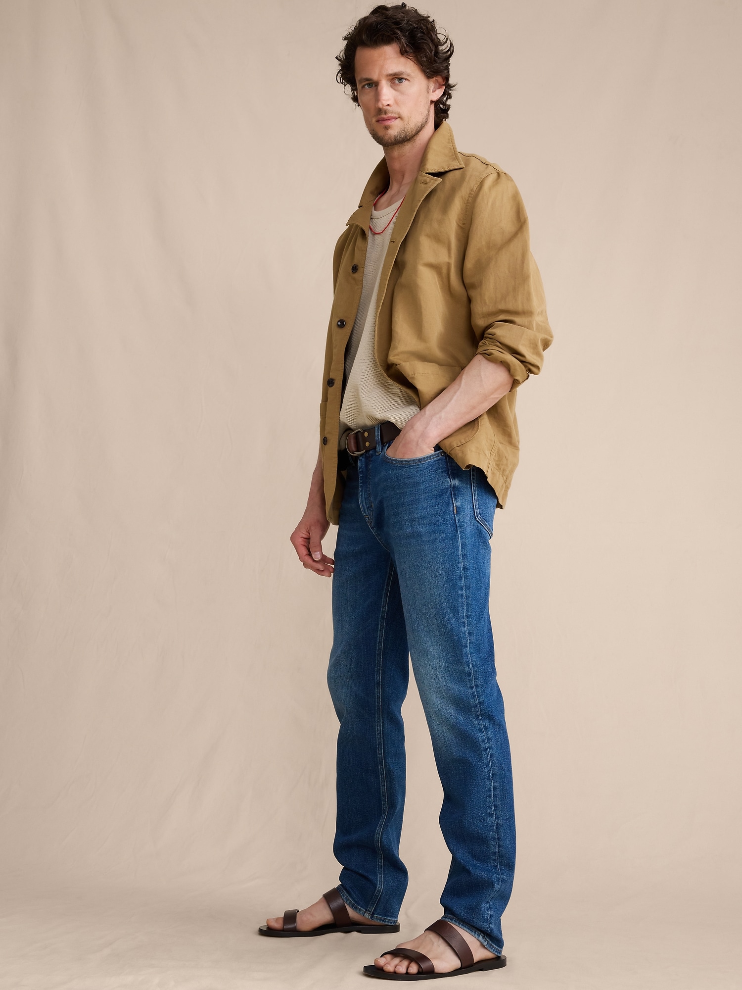 スリム リュクス トラベラージーンズ-3