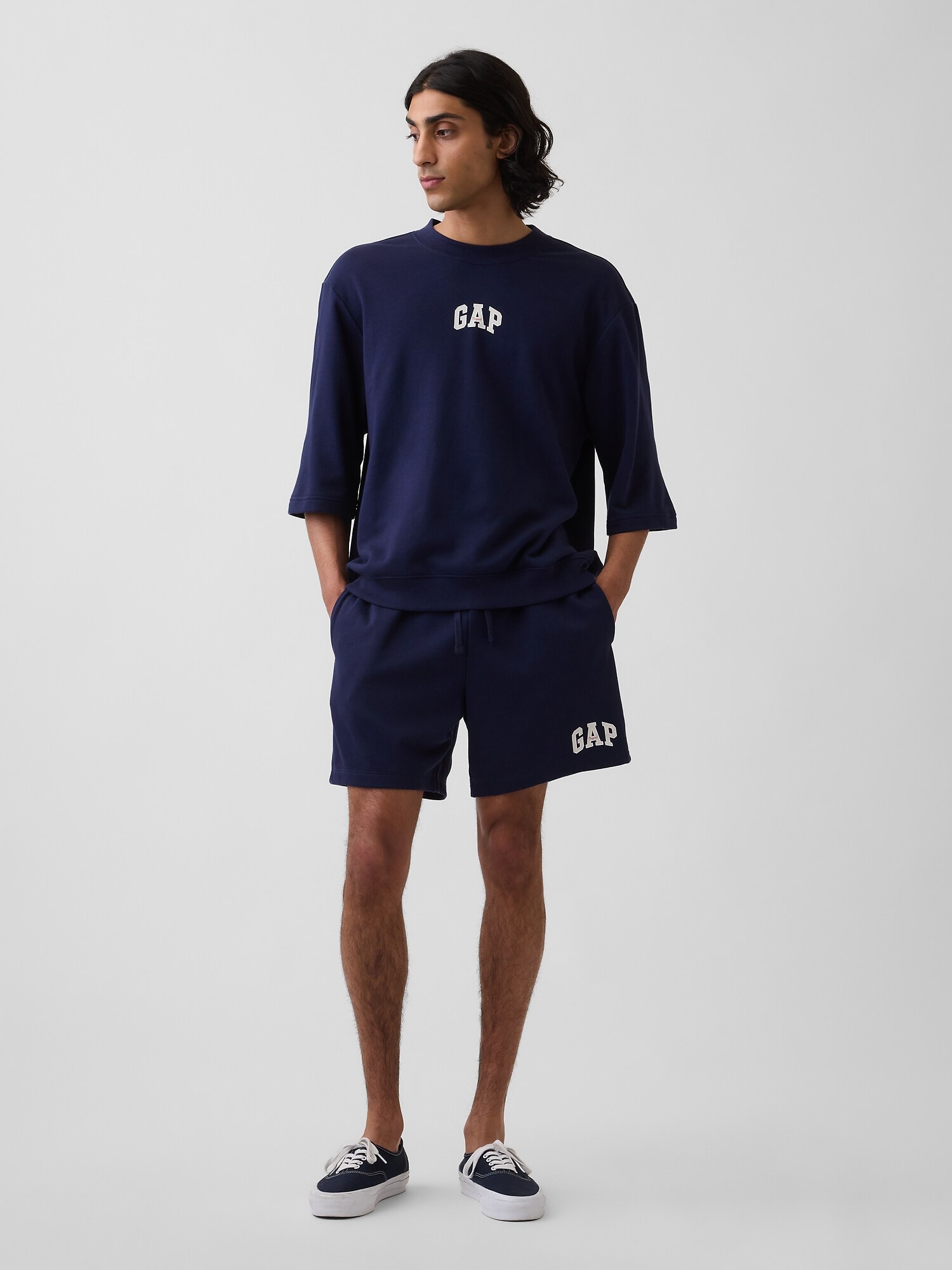 オーバーサイズ GAPロゴ フレンチテリーTシャツ-2