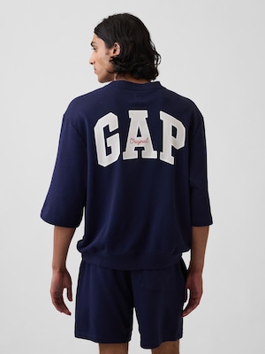 オーバーサイズ GAPロゴ フレンチテリーTシャツ