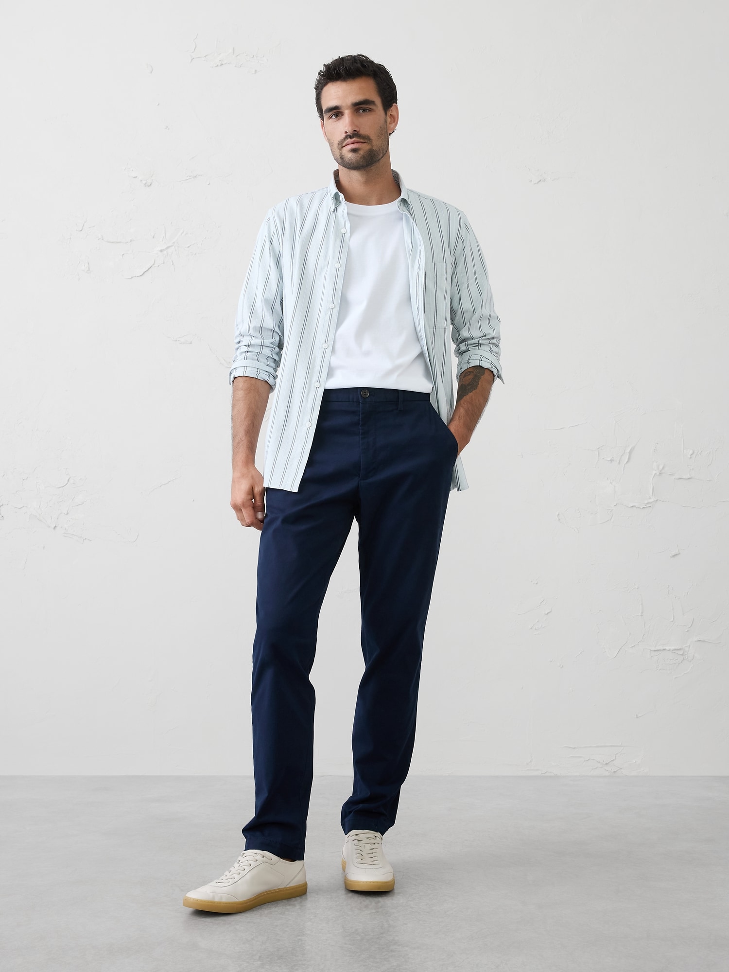 CHEMISE OXFORD À COUPE AJUSTÉE