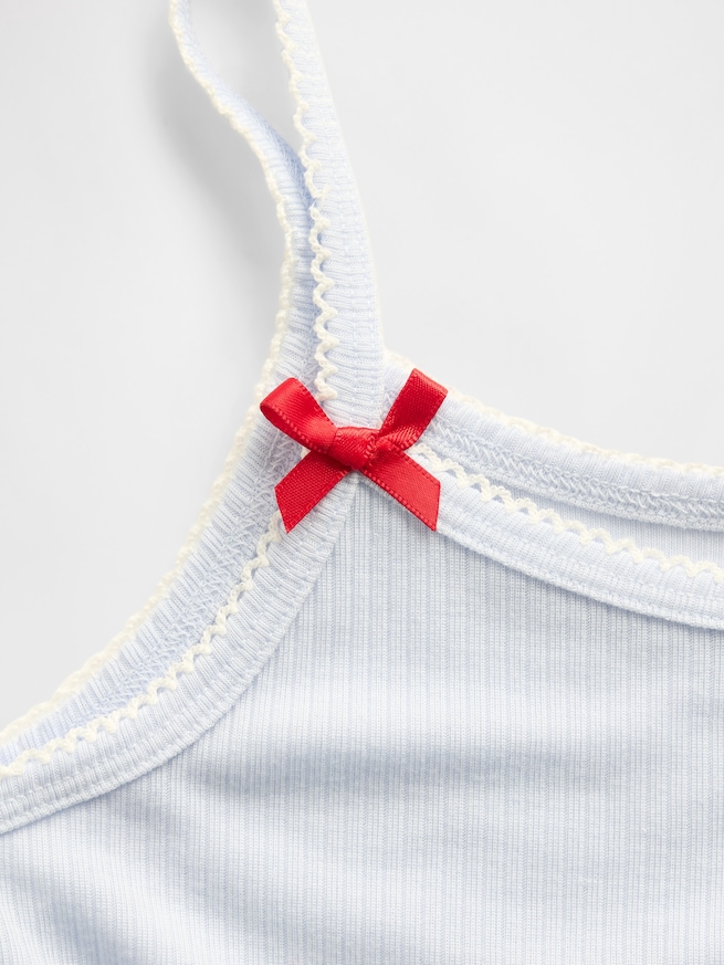 リサイクル リブ パジャマタンクトップ (キッズ)-1